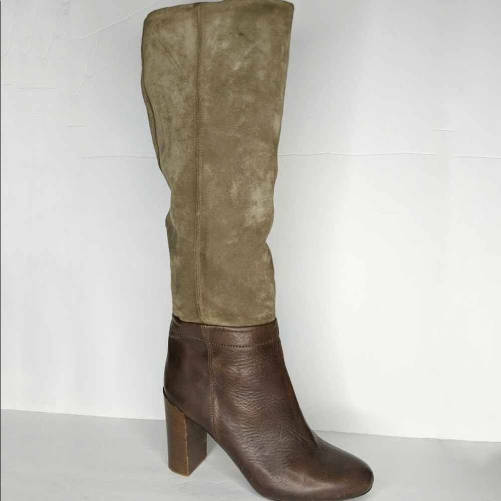 Vince Corrine Suede Leather Knee High Pull On 7.5